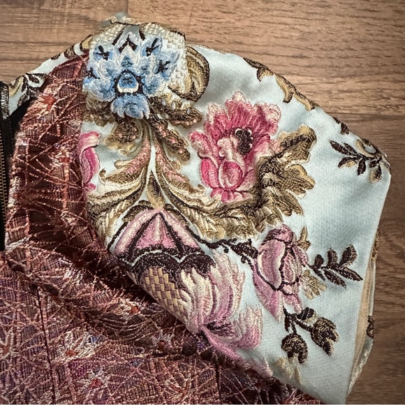 NWOT$298 Beguile Byron Lars Anthropologie Pieced Brocade Tapestry Dress 8P - Picture 11 of 11